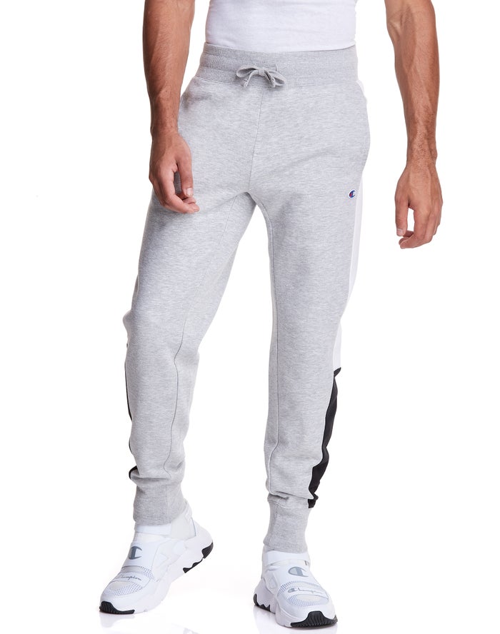 Jogger Champion Hombre - Colorblock Fleece ( Gris ) 1629435-YH